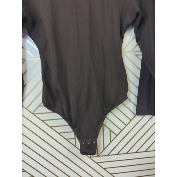 LISANZA Women's Bodysuit Vintage Long Sleeve Brown USA SIZE 36 - Picture 4 of 7